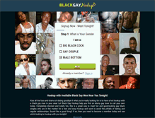 Tablet Screenshot of blackgayhookup.com